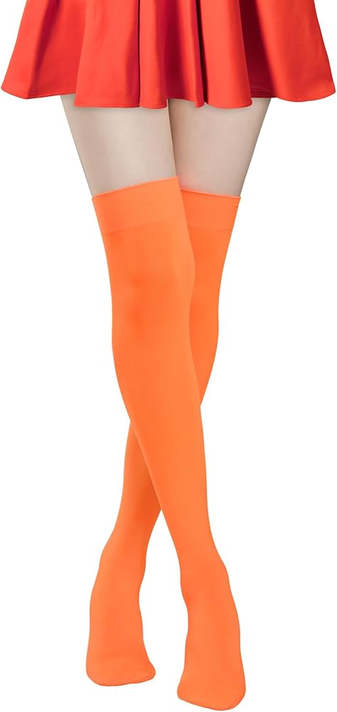 orange knee high stockings