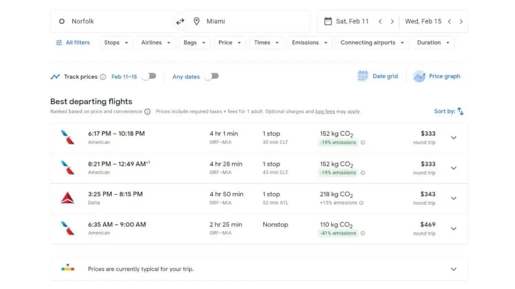 google flights to miami florida