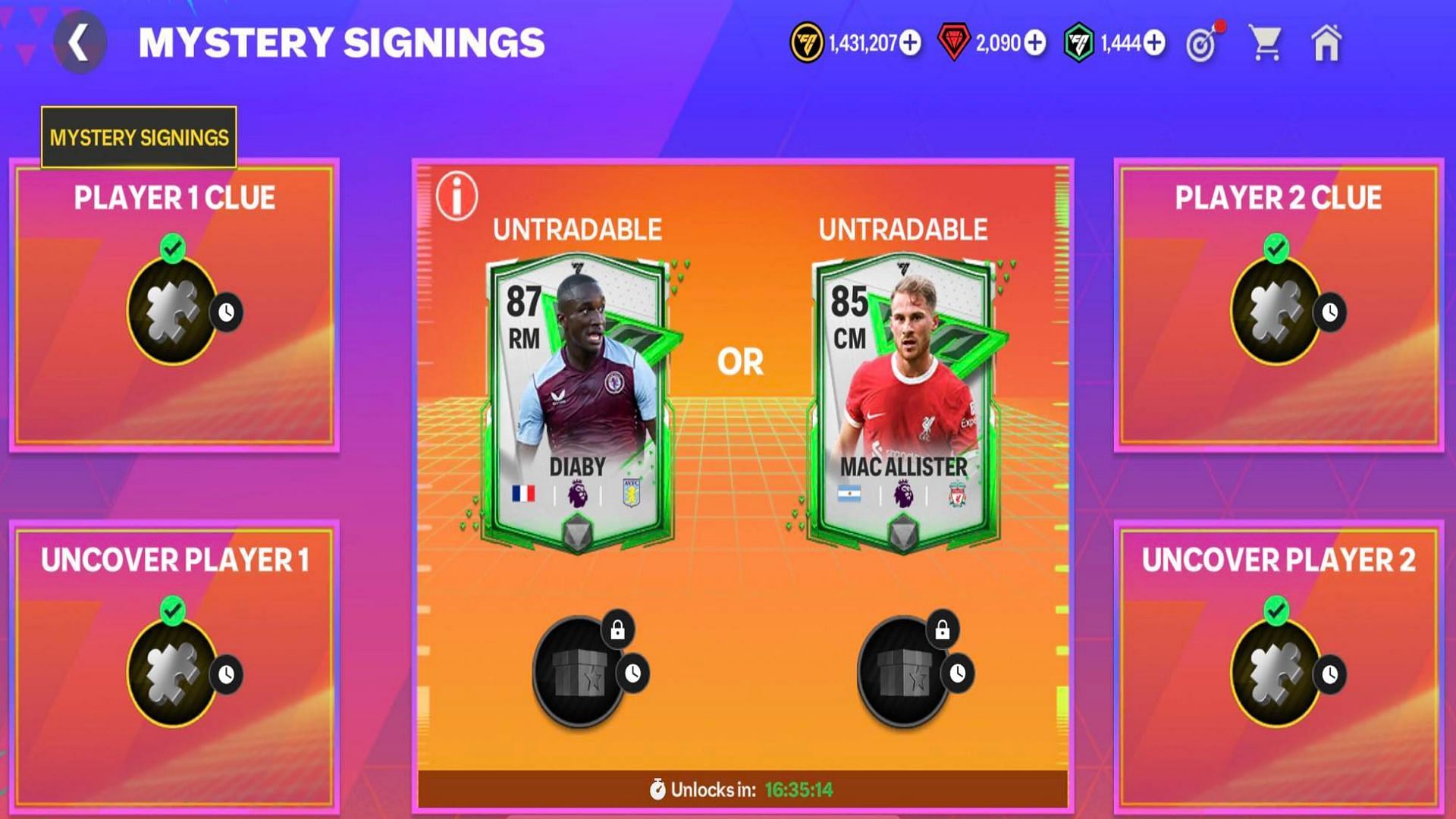 mystery signings fifa mobile