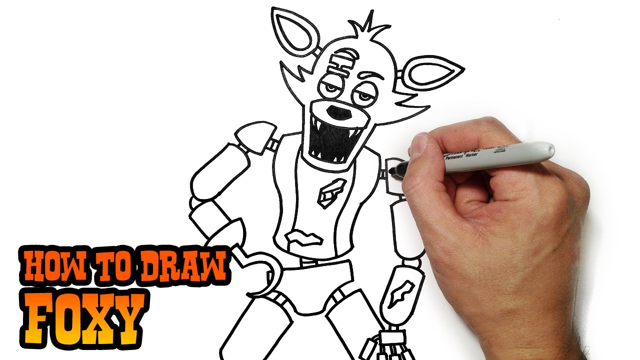 fnaf drawing foxy