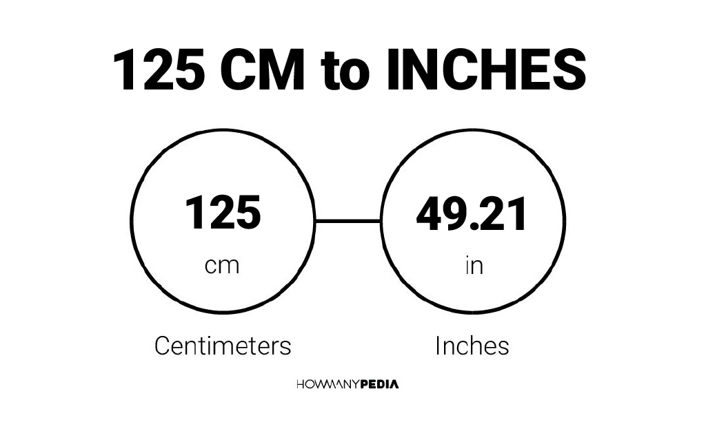 125 centimeters to inches