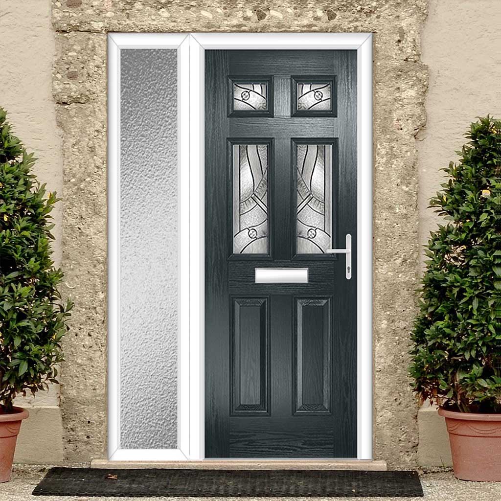 anthracite grey composite front doors