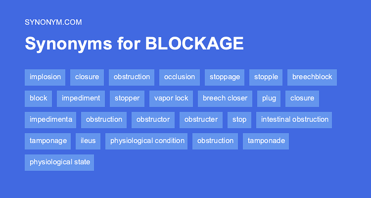 blockage synonym