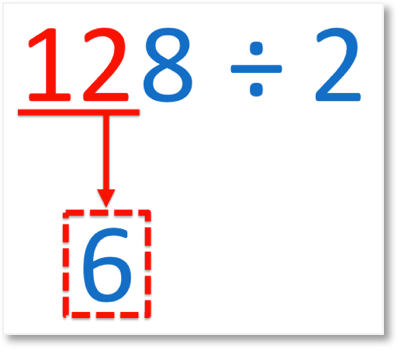 128 divided by 8