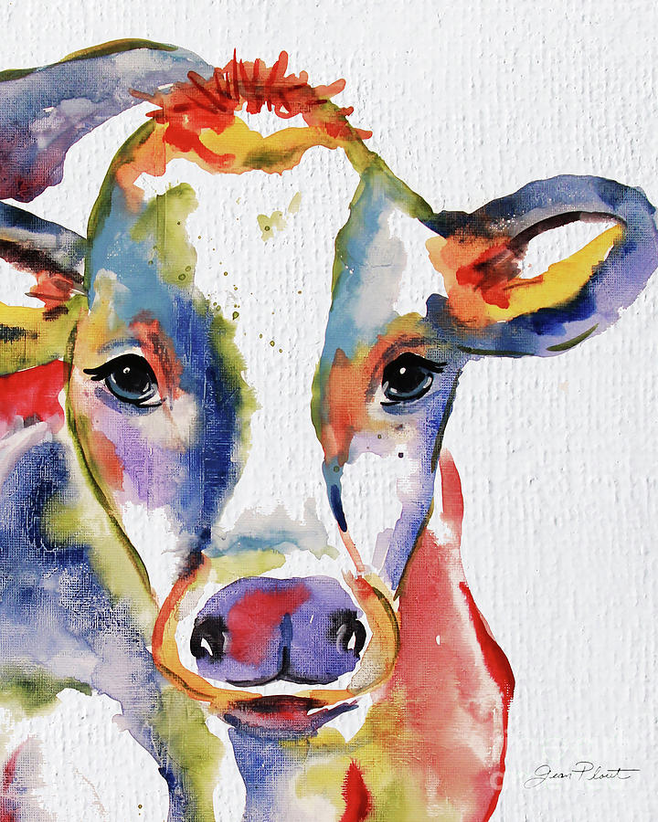 painted cow face