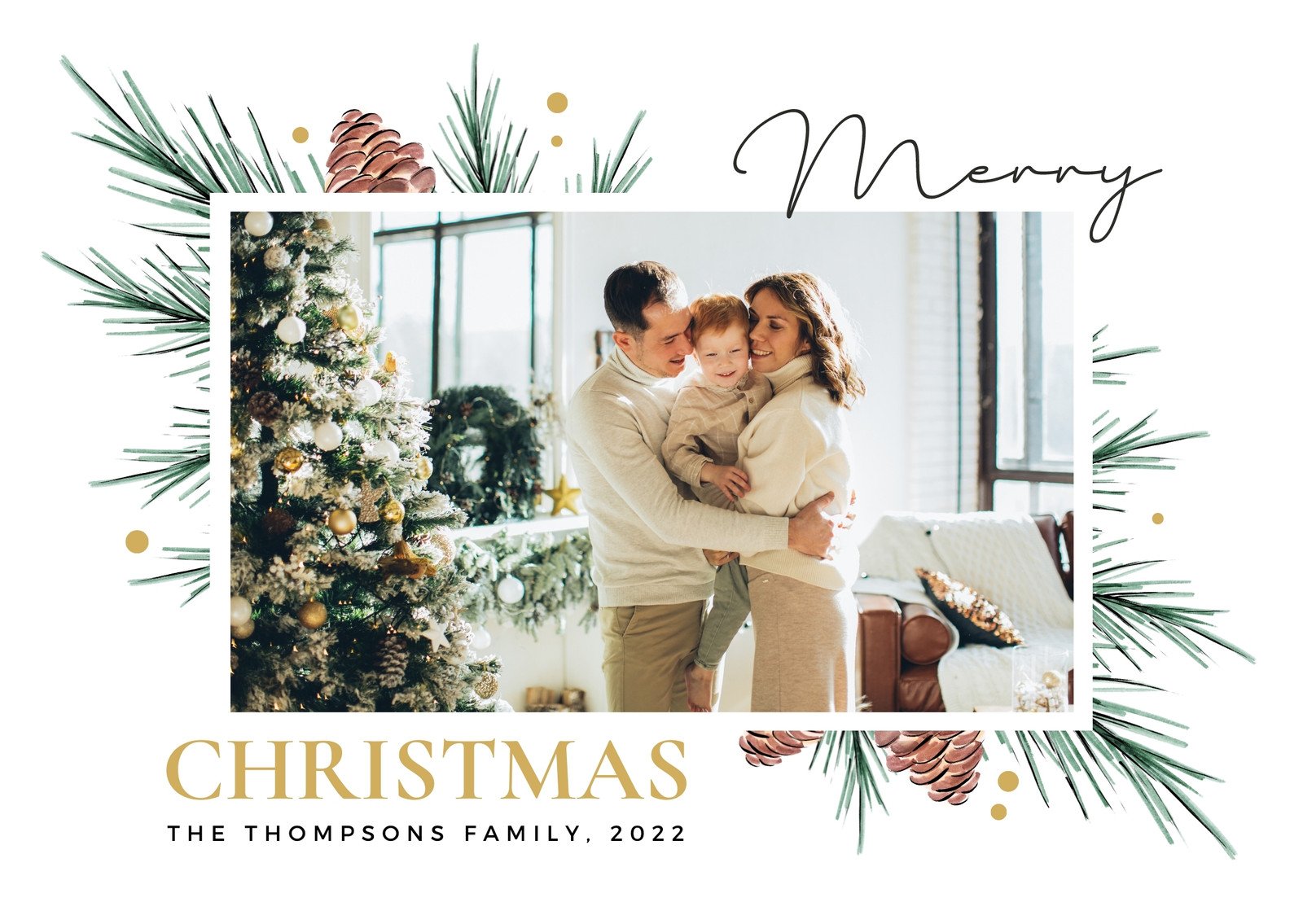 canva christmas card template