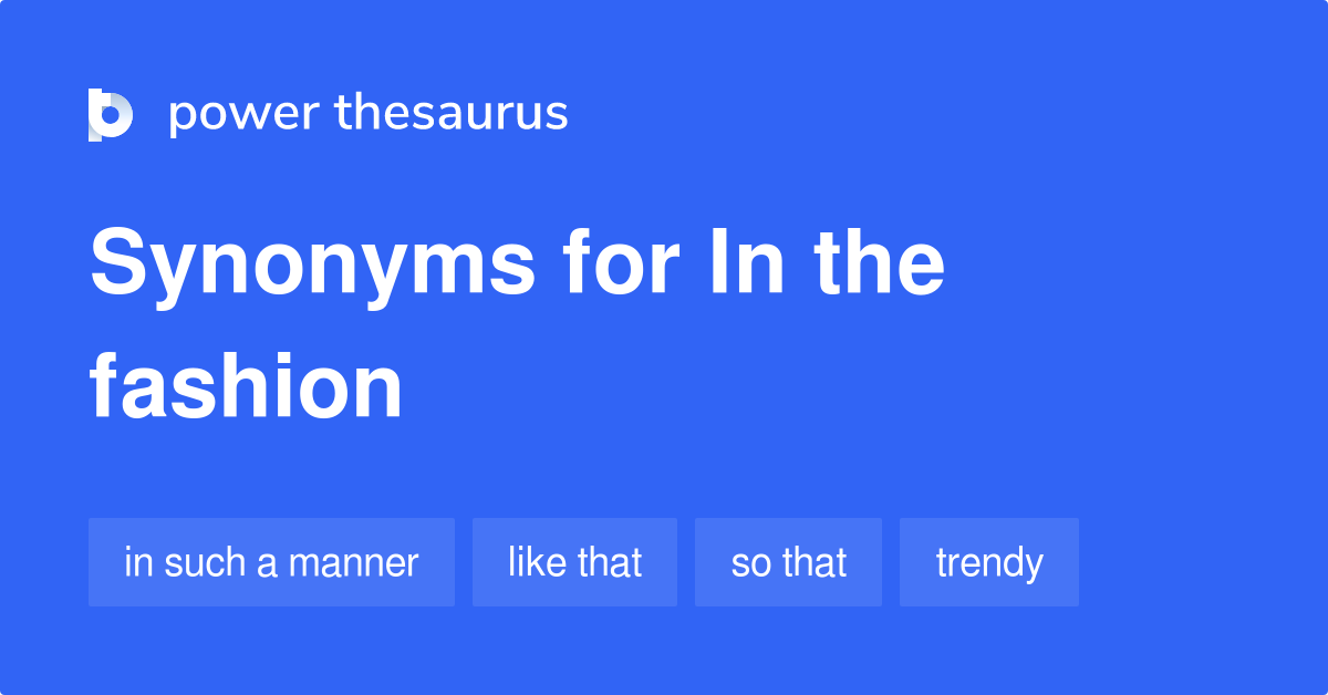 fashion thesaurus