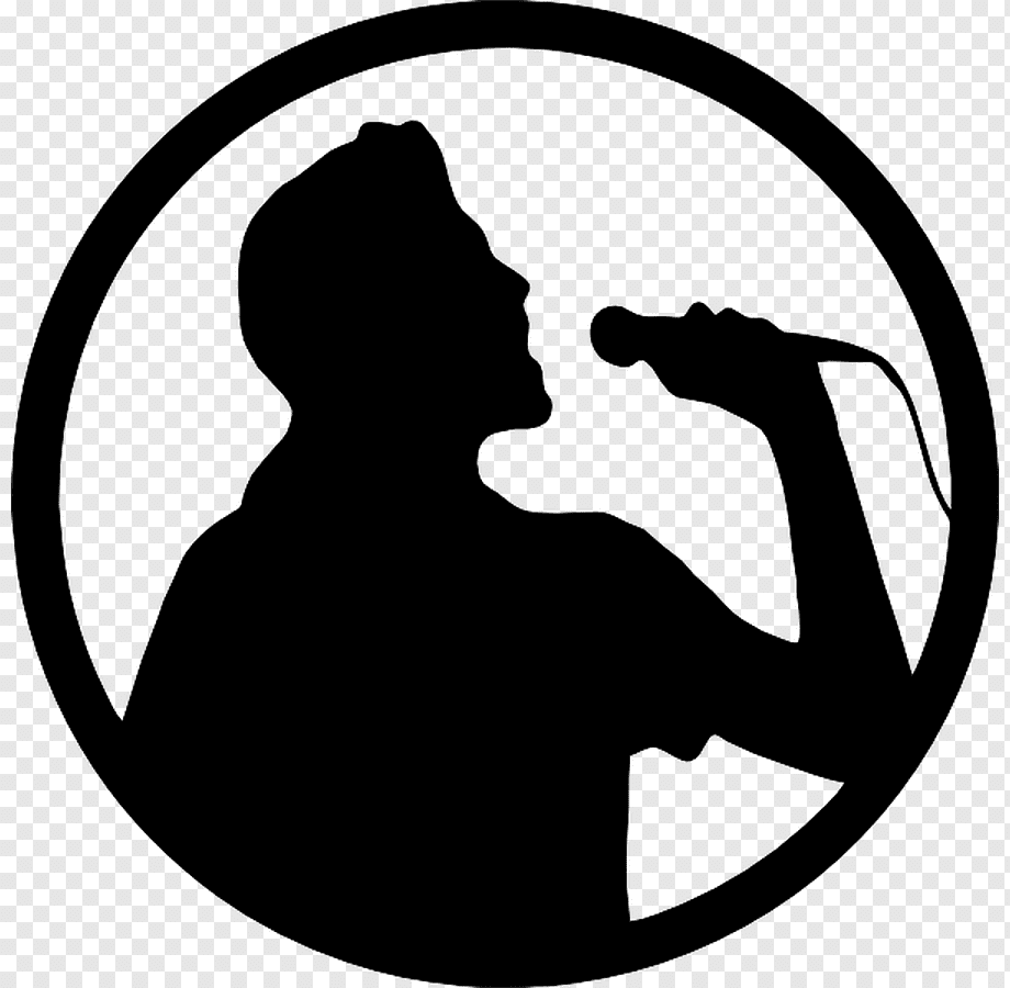 singing silhouette png