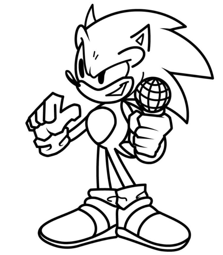 sonic imagenes para colorear