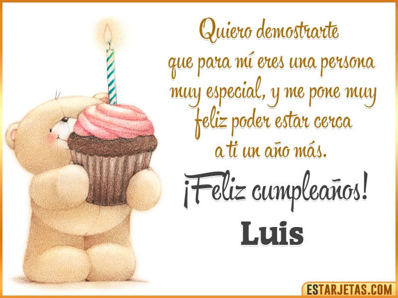 feliz cumpleaños luis frases