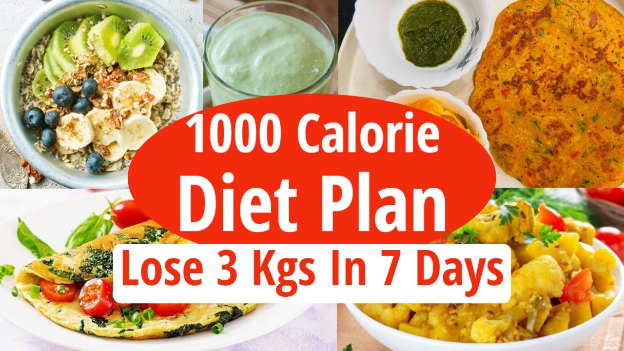 1000 calorie food plan