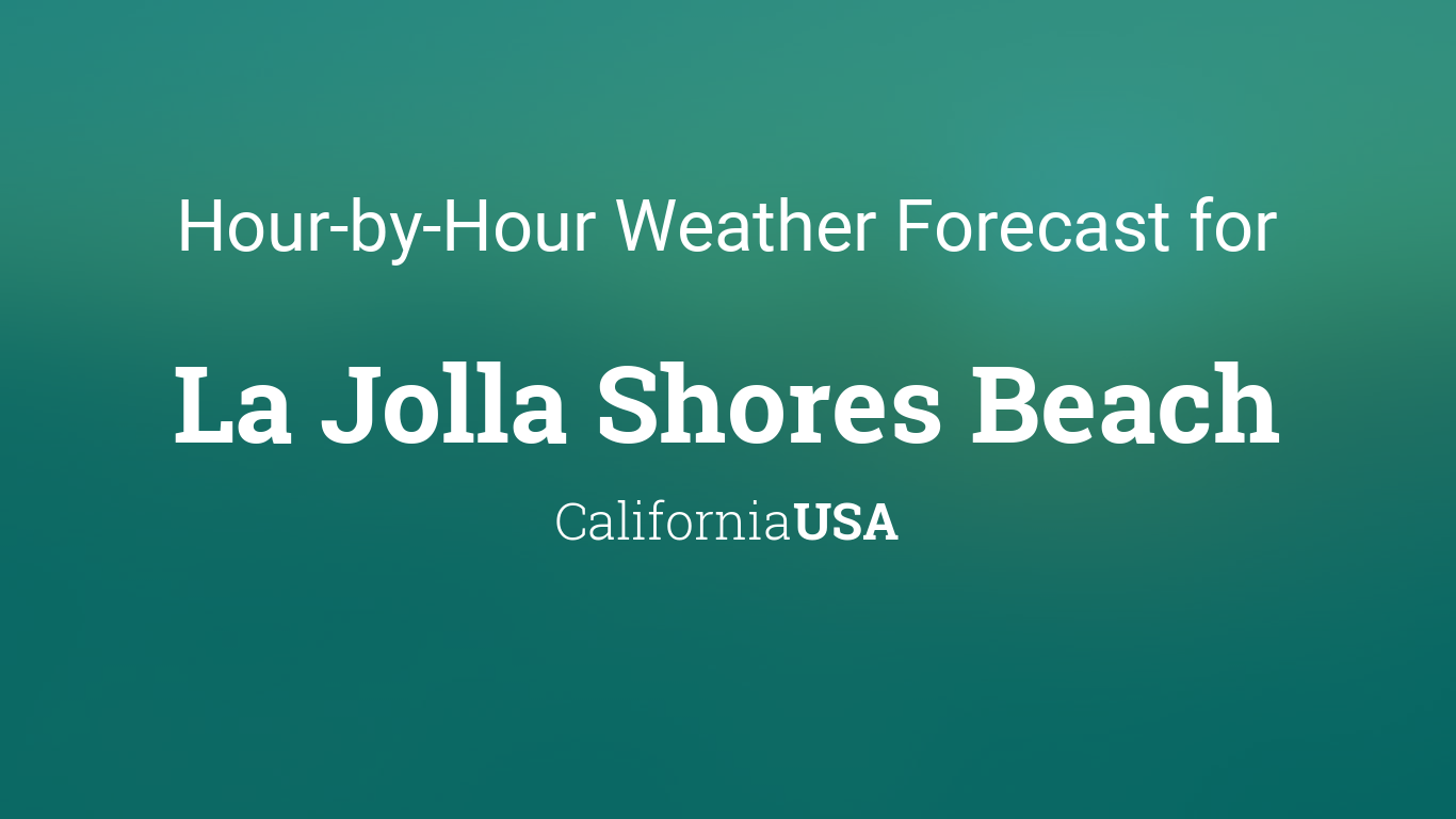 weather hourly la jolla