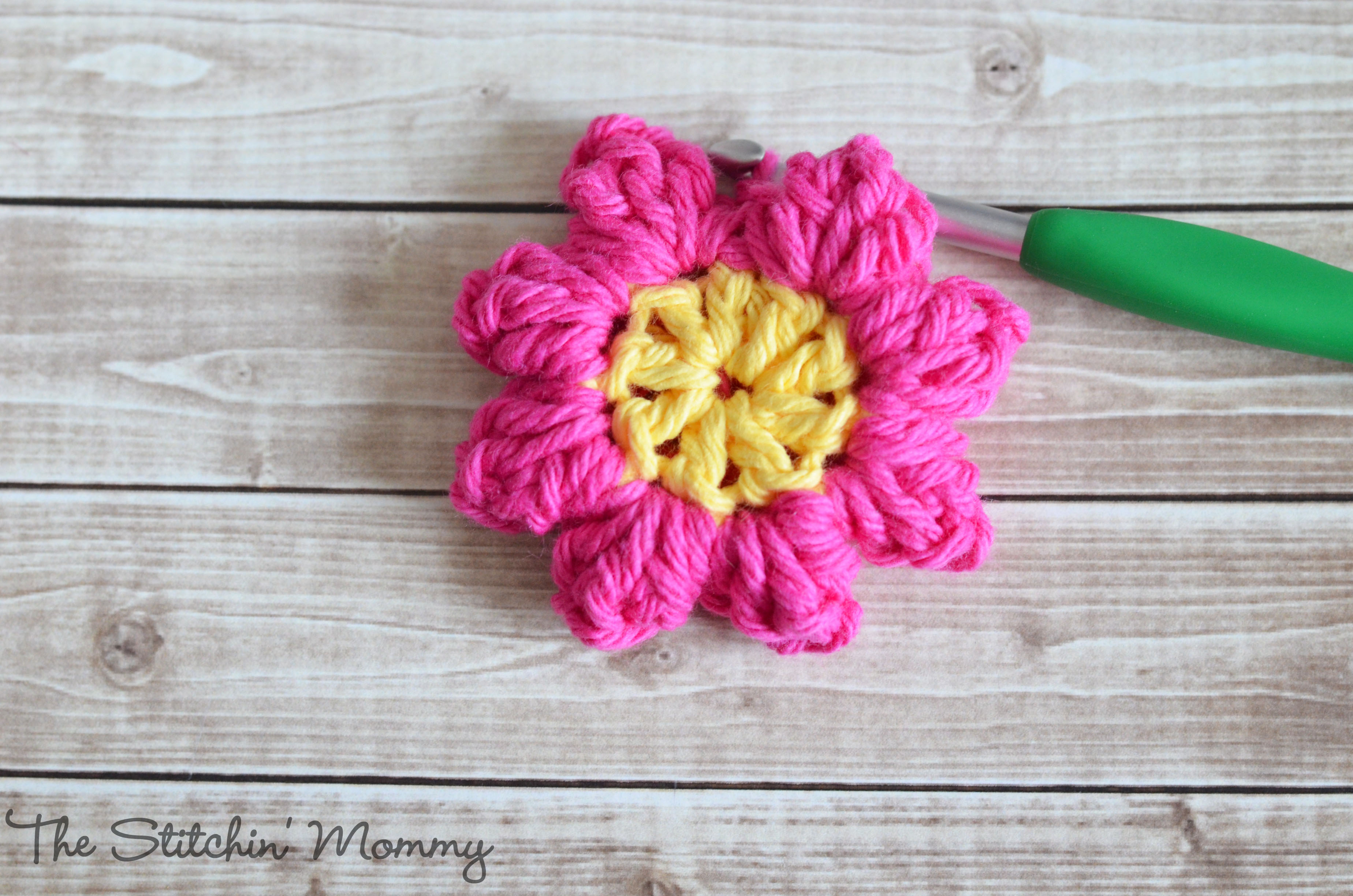 popcorn flower crochet