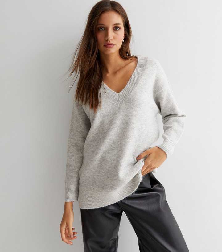 new look v neck jumper