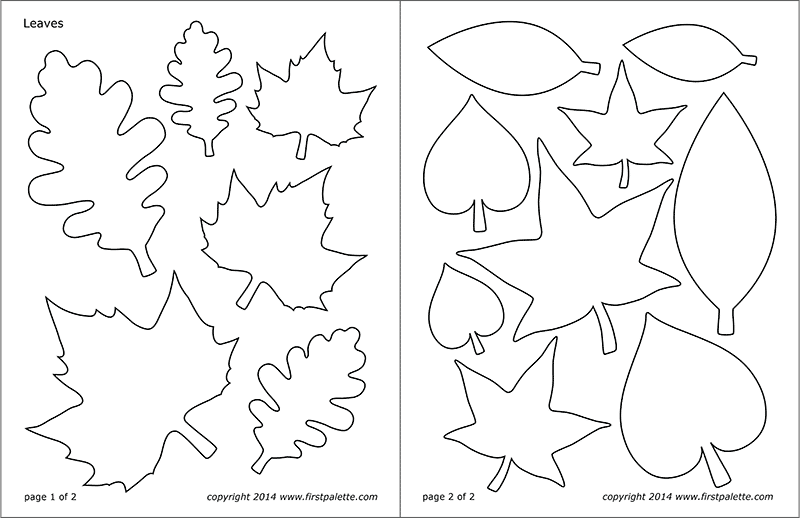 printable leaves