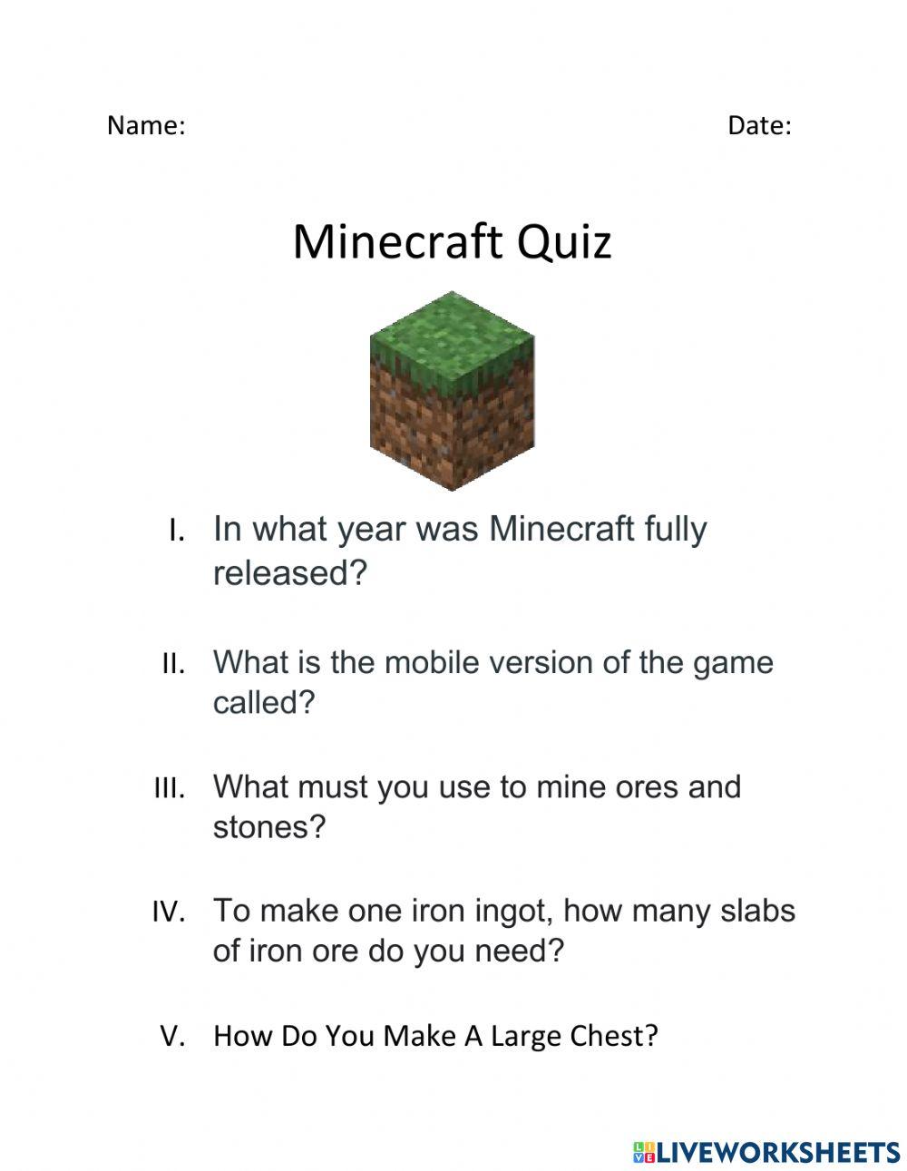 minecraft soruları