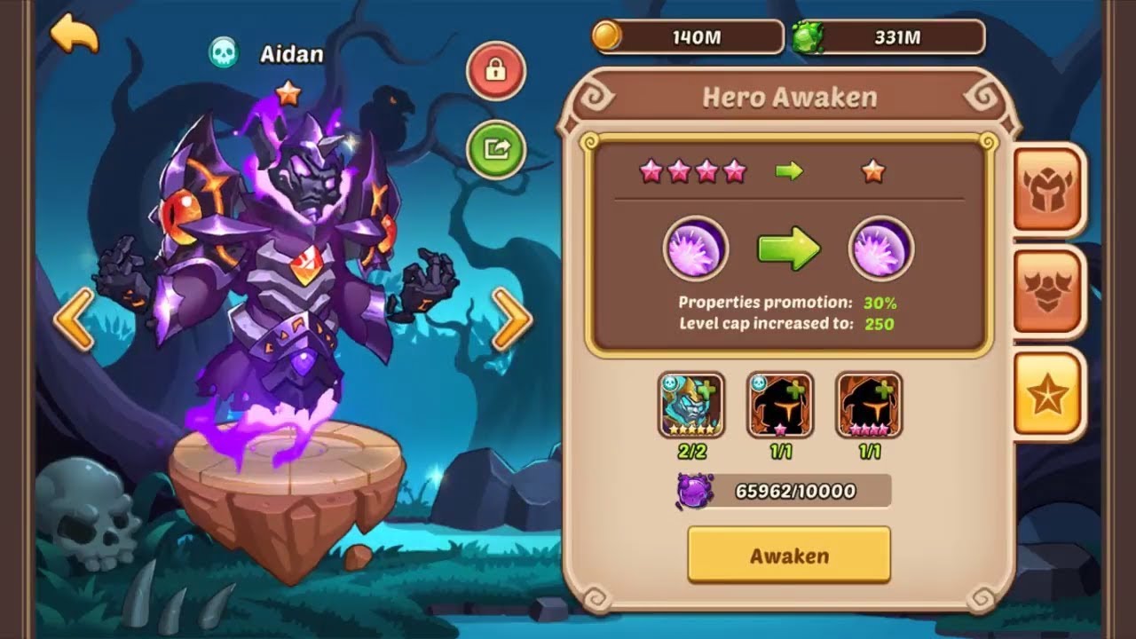 idle heroes aidan