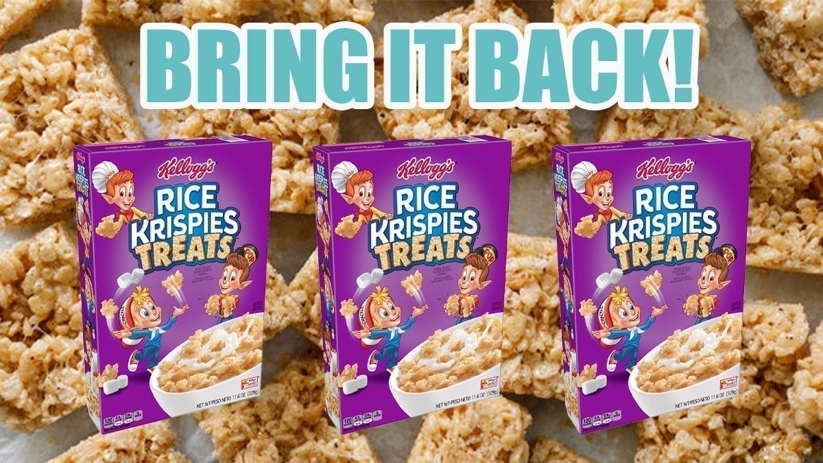 purple box of rice krispies