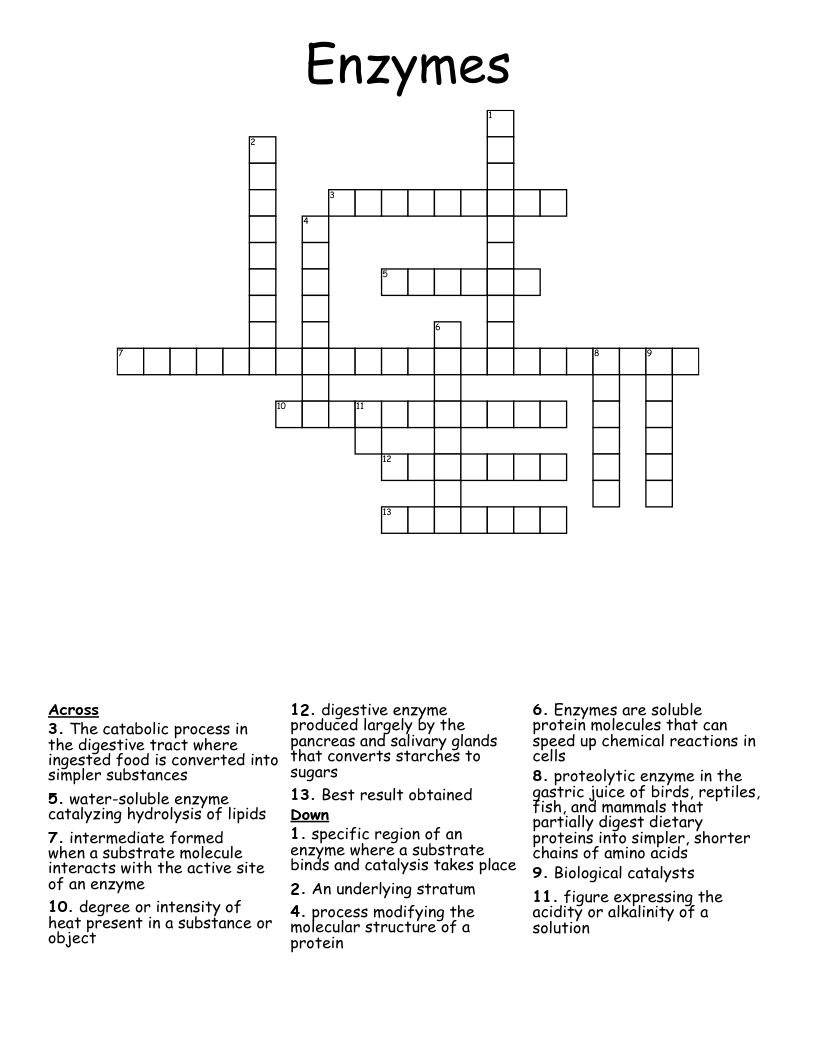 enzyme crossword clue