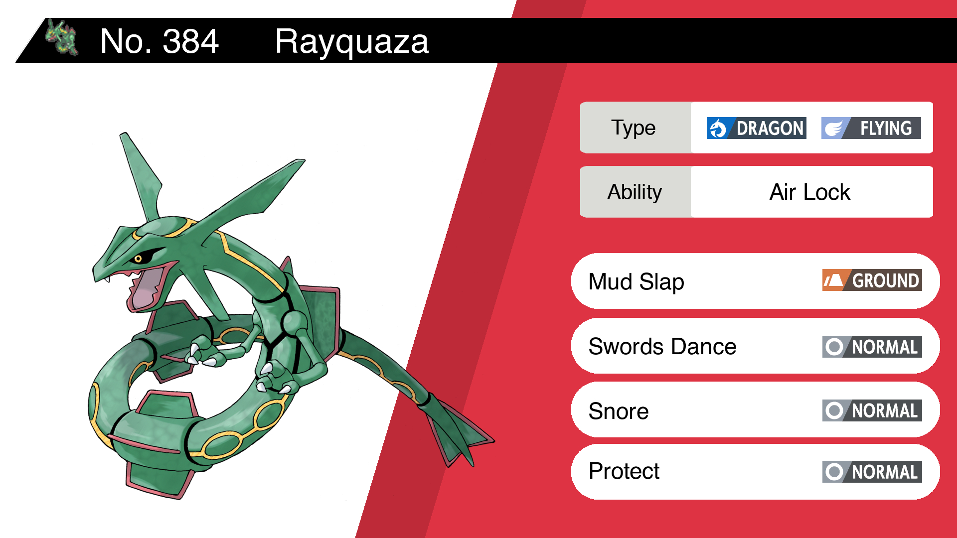 good rayquaza moveset