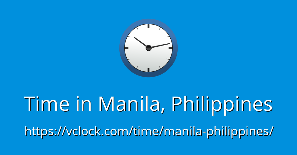 current time in manila with seconds