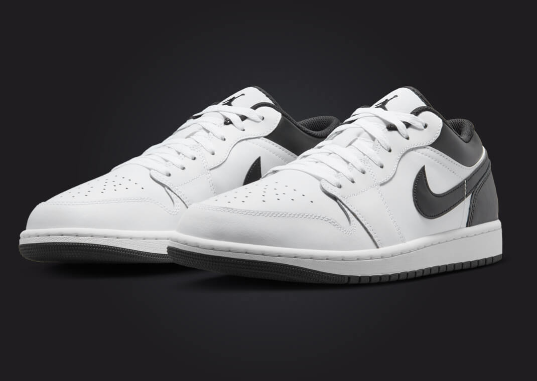 air jordan 1 low black and white