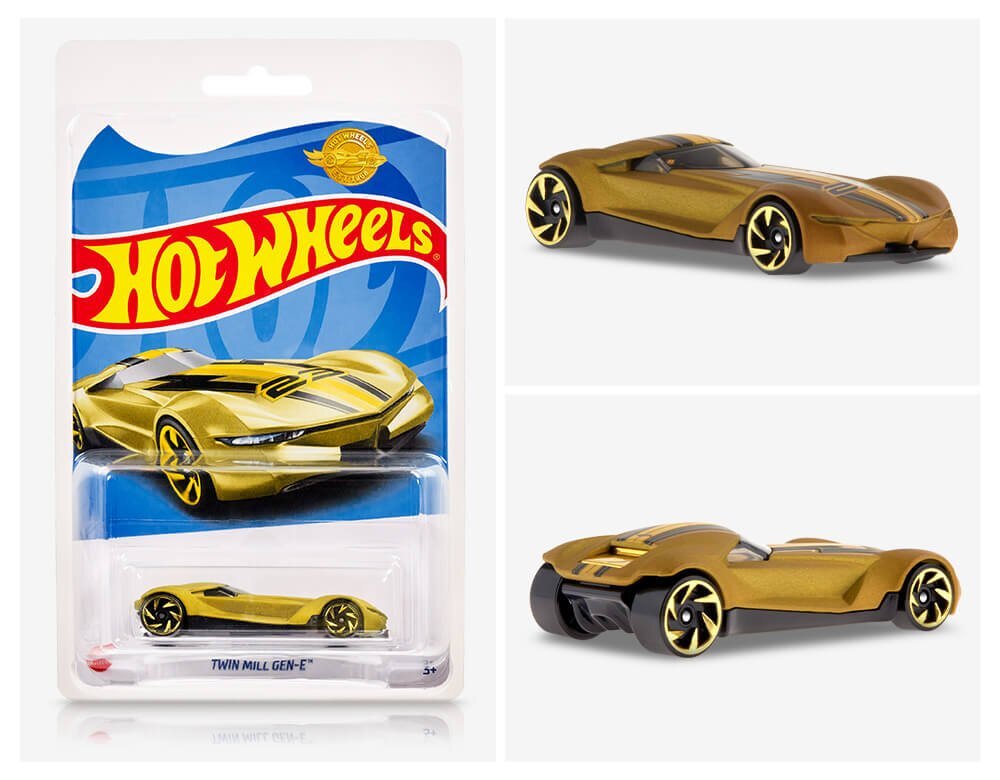 hot wheels golden car