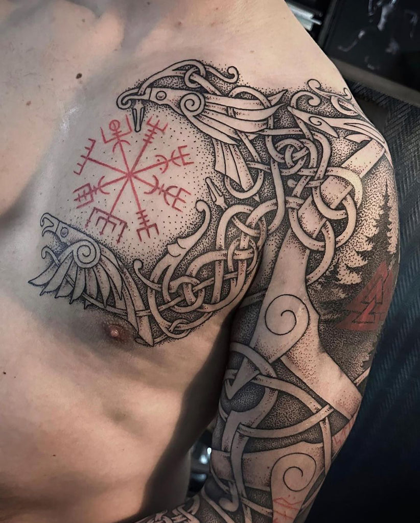 viking pattern tattoo