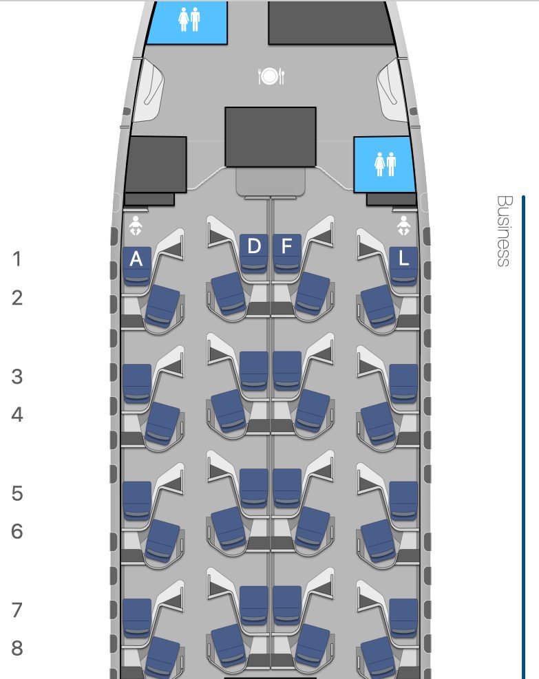 airline seat maps