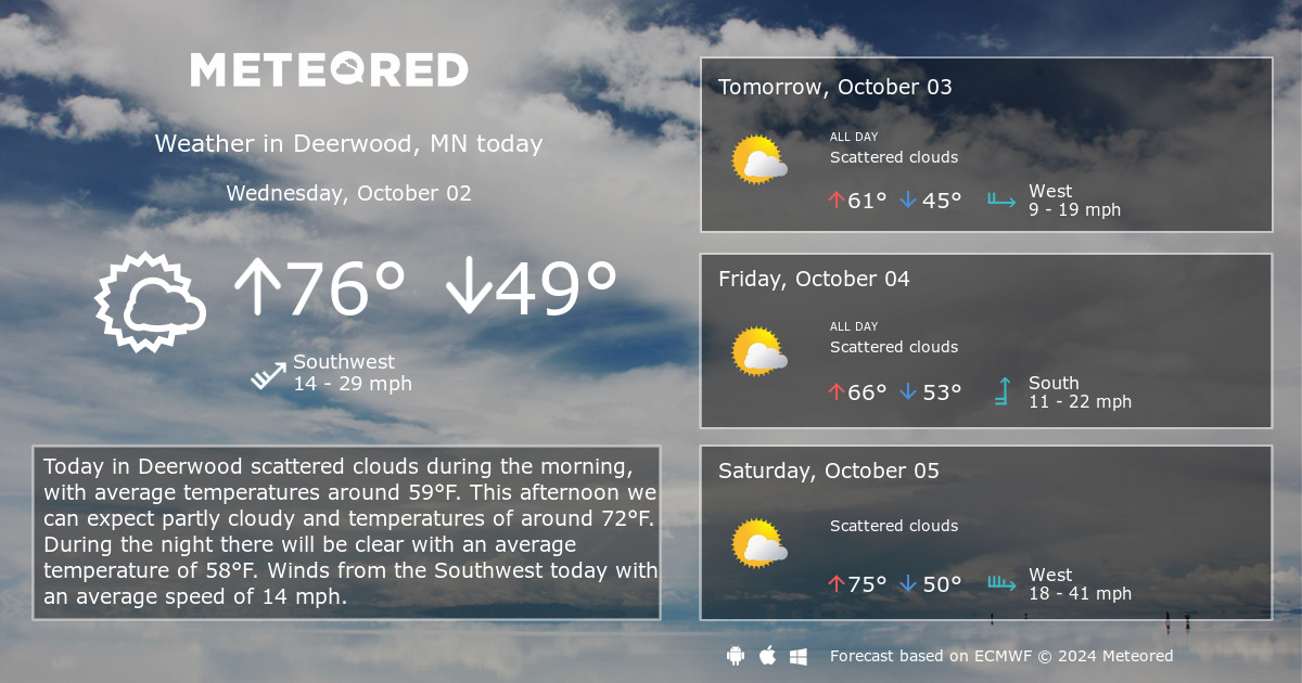 weather for deerwood mn