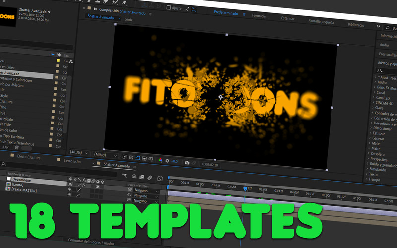 plantillas after effects
