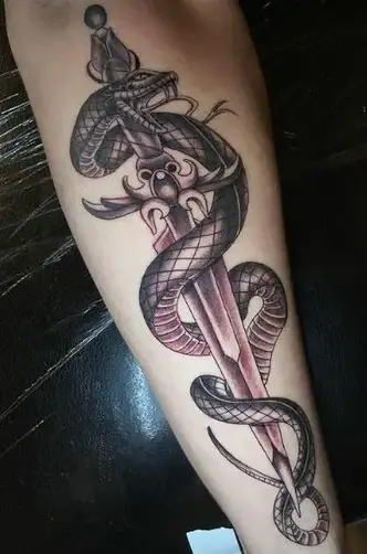 sword and snake tattoo meaning