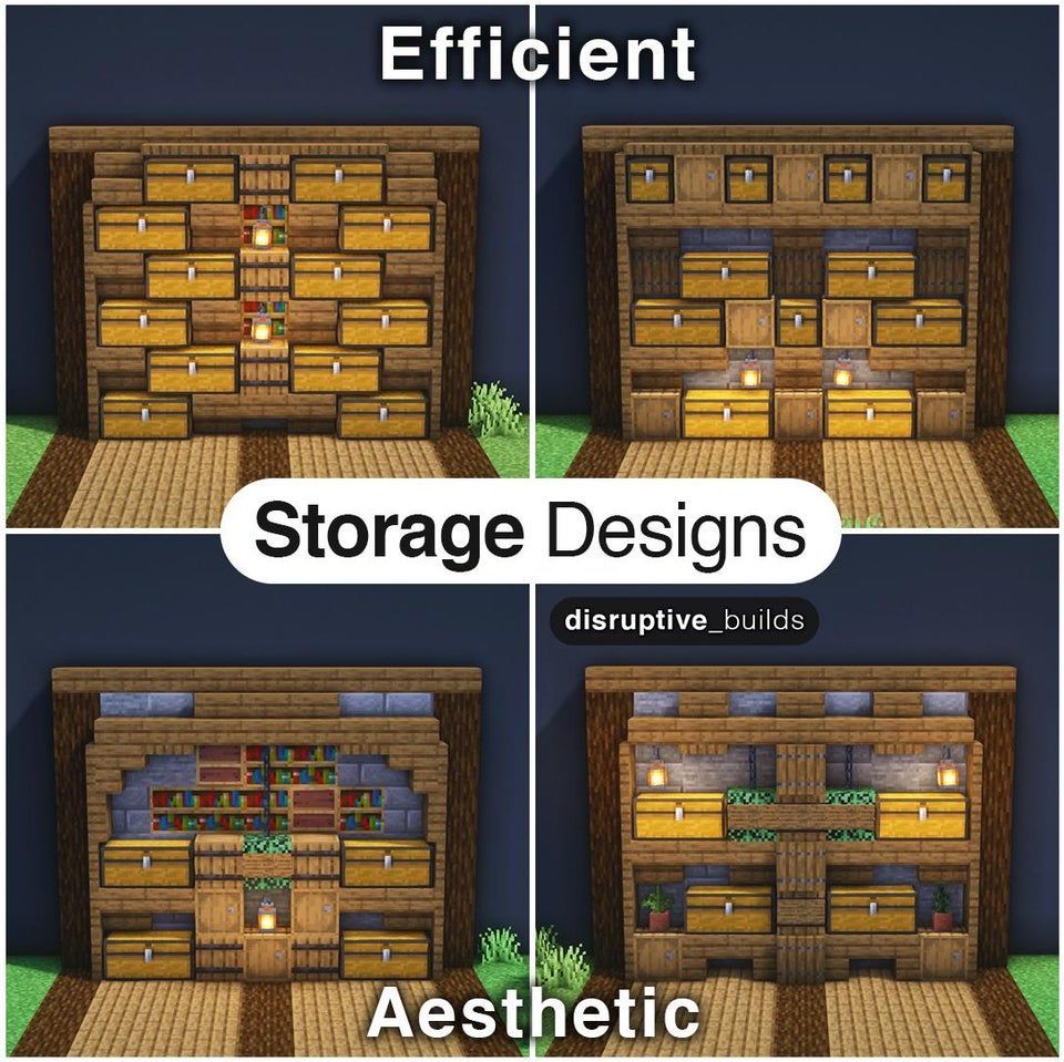 minecraft storage room design