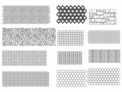 grass hatch cad block