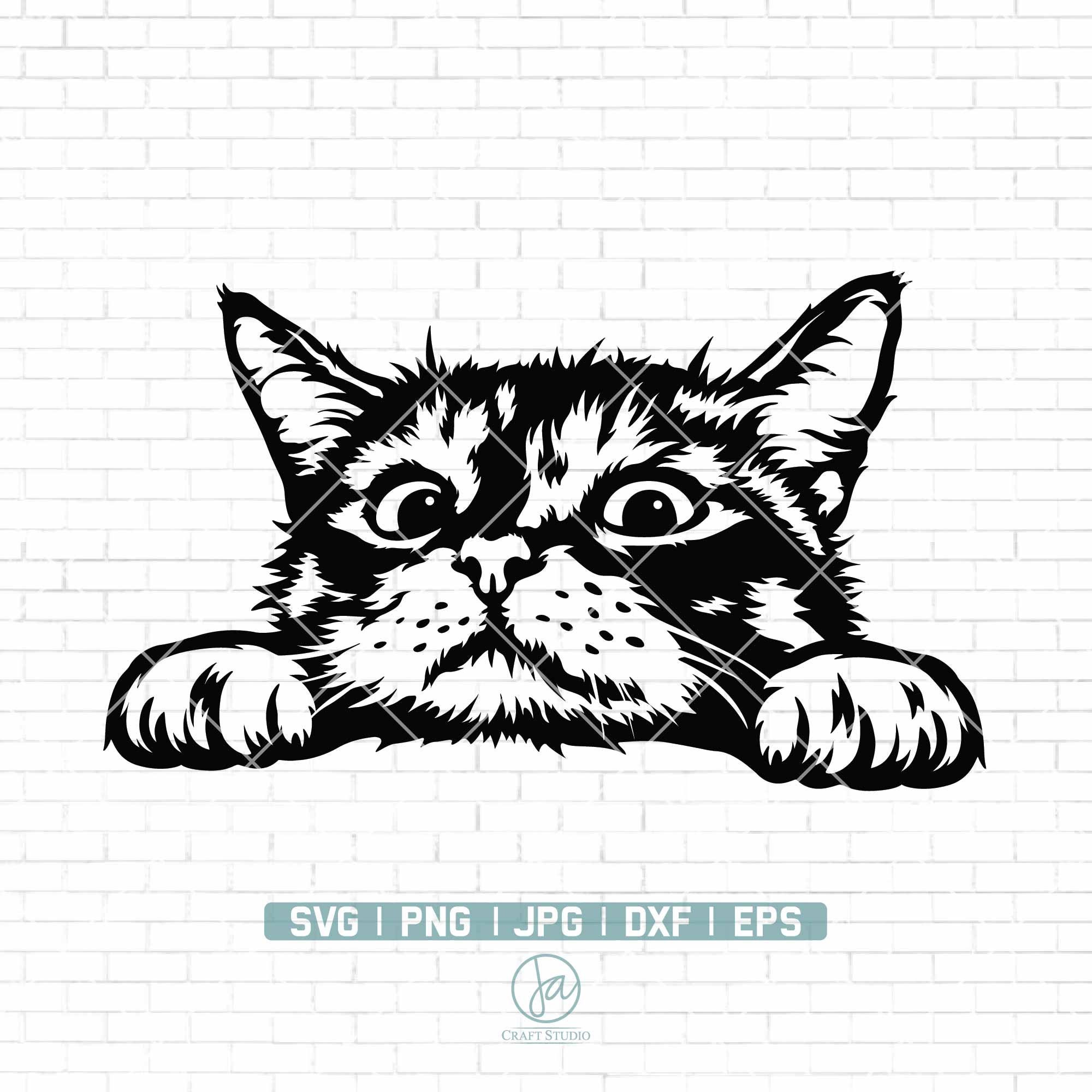 funny cat svg