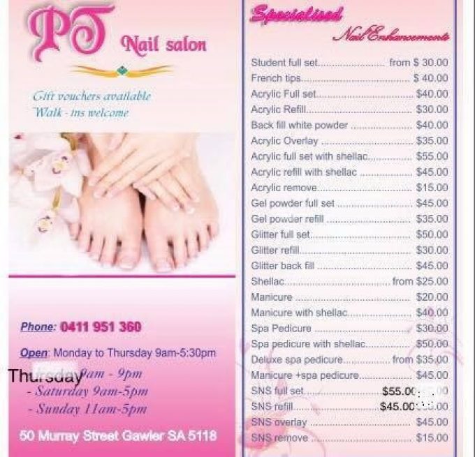 nail salon gawler