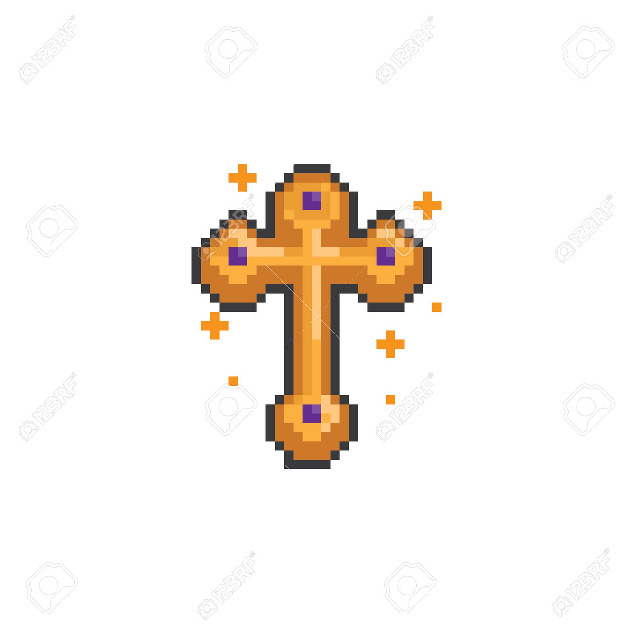 cross pixel art