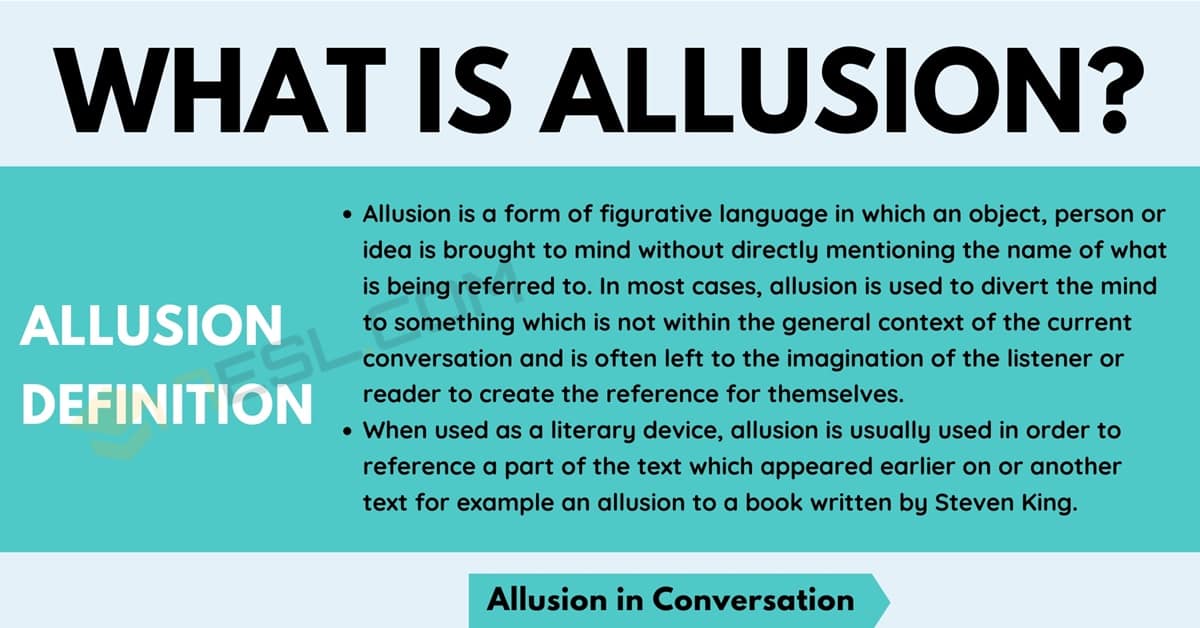 allusion synonyme