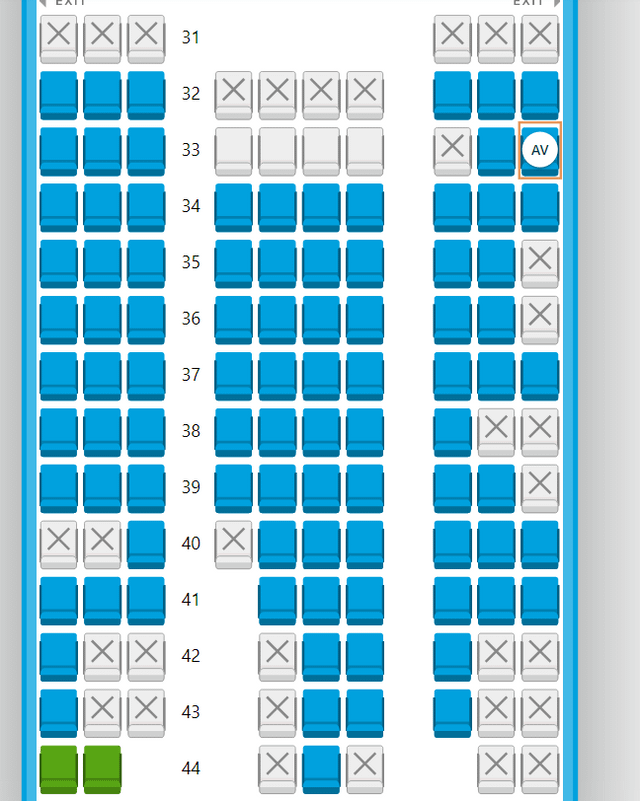 klm seat selection