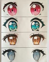 ojos anime mujer