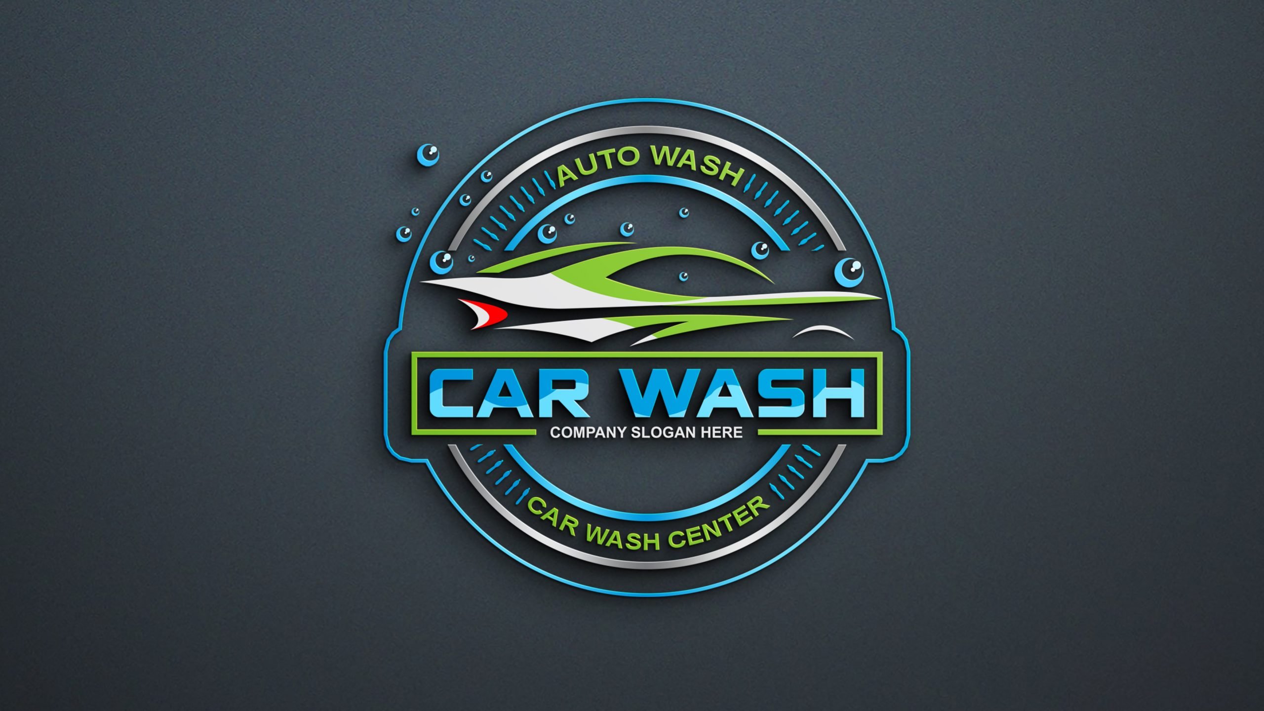 creative car wash logo