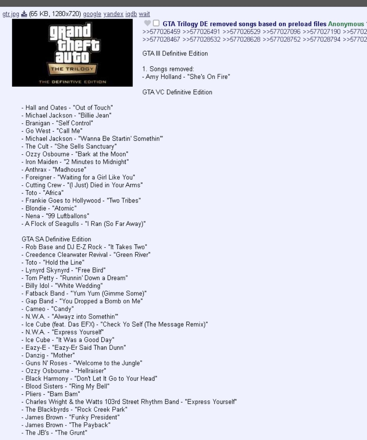 gta san andreas soundtrack list