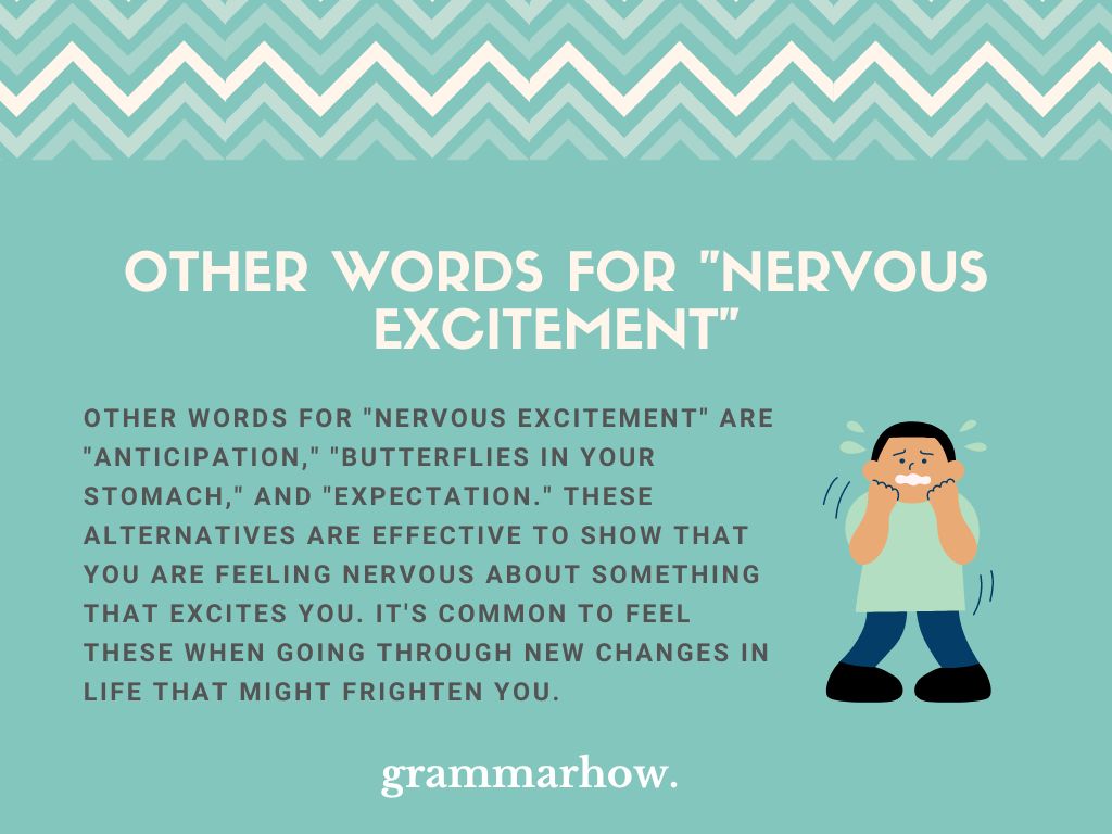 synonyms for nervous excitement