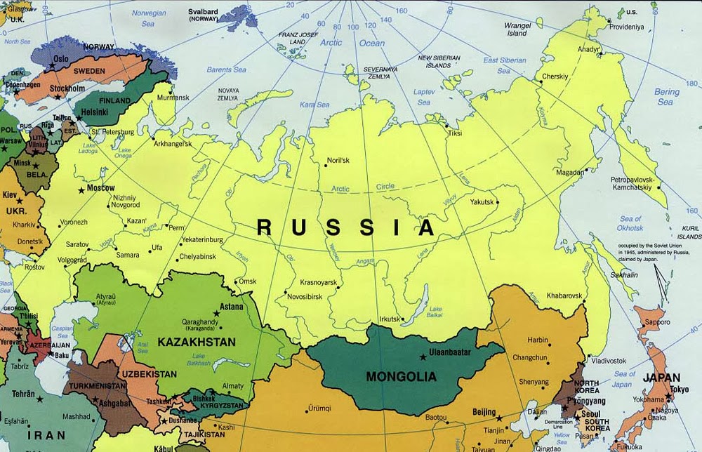 rusia mapa politico