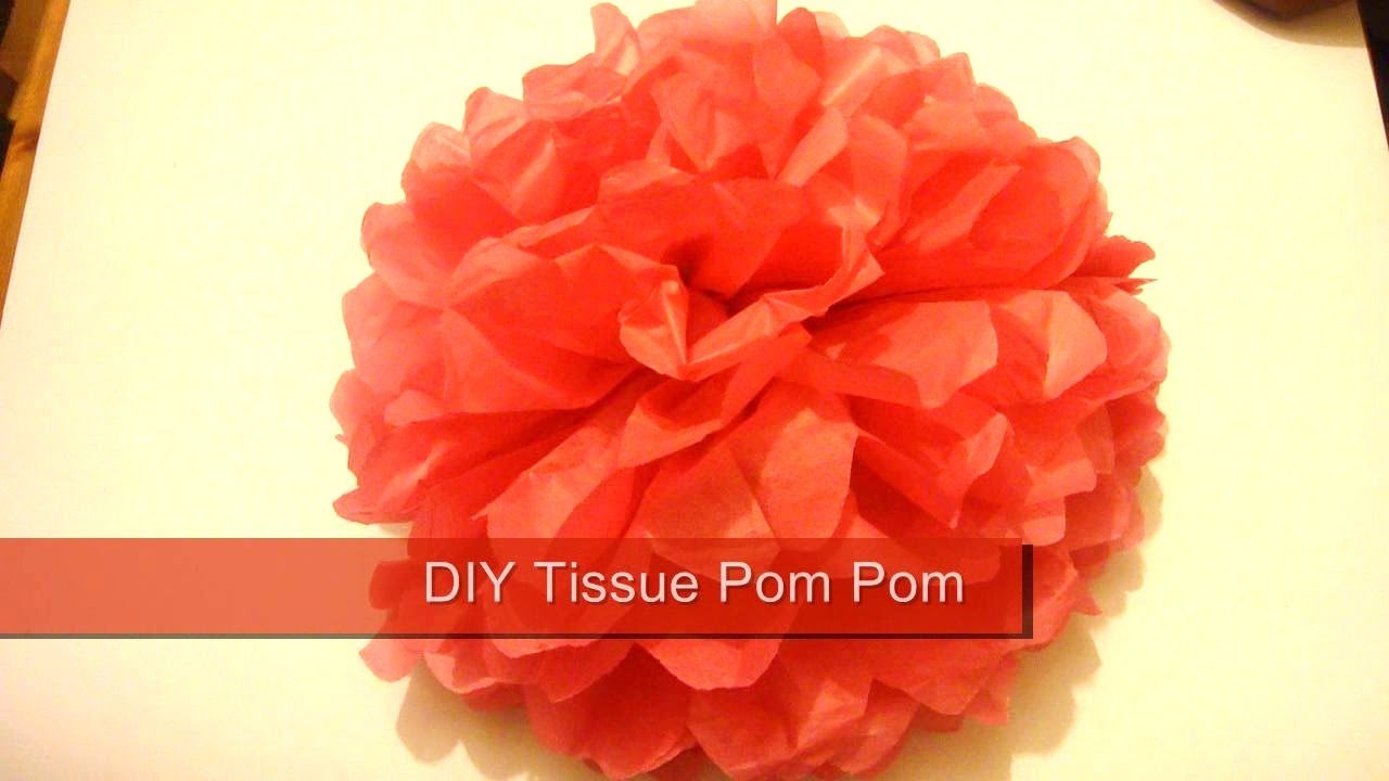 paper pompoms diy