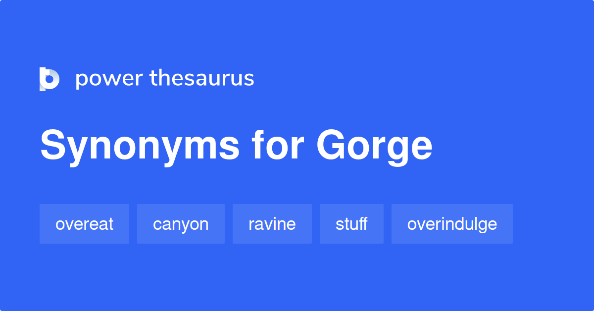 gorge synonym