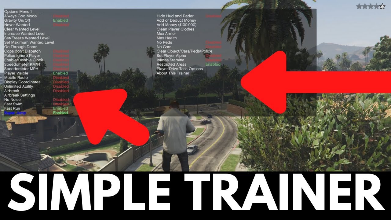 gta 5 simple trainer