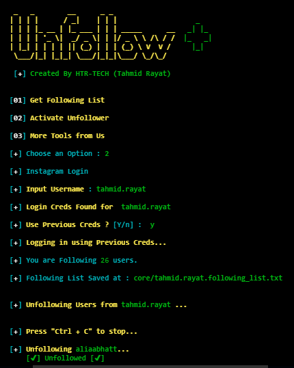 github unfollowers