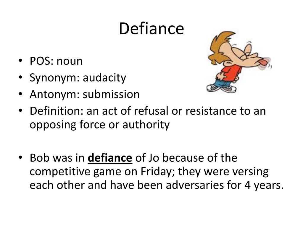 defiance synonym