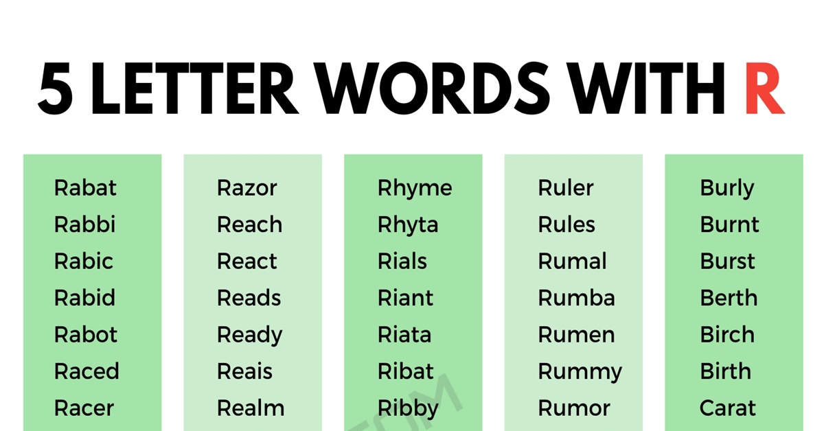 5 letter words with ra in it